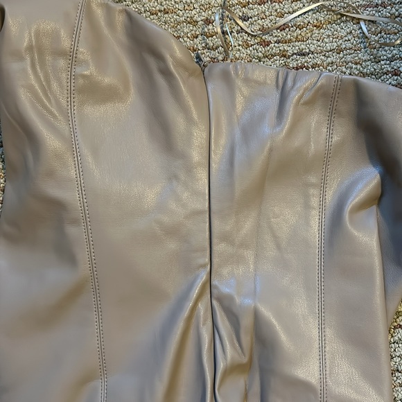 LBLC Vegan Leather strapless dress sz Small - Picture 11 of 11